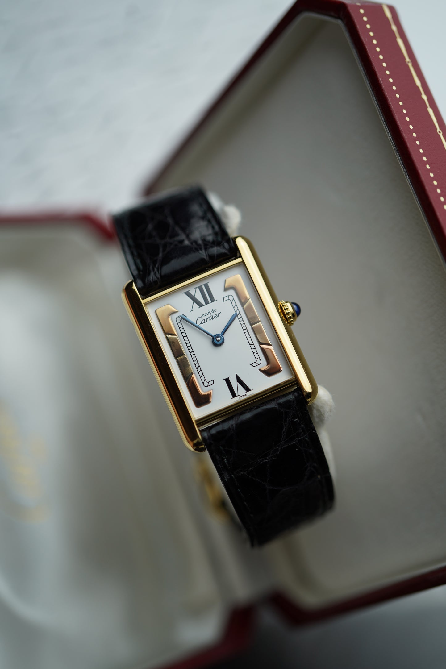 1990s Must de Cartier Tank Trinity Deployant (Ref. 1615)