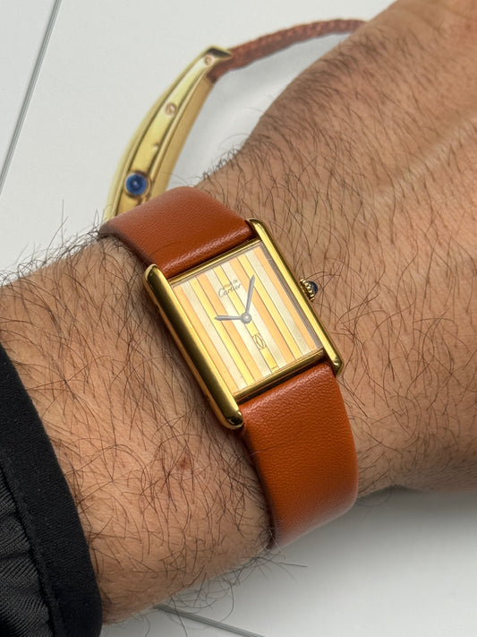 1990s Must de Cartier Tank Trinity Dial (Ref. 6)