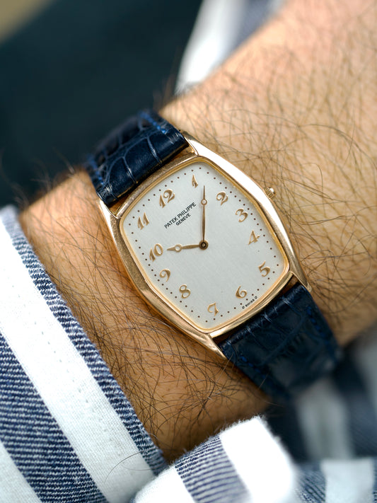 1980s Patek Philippe Gondolo 3842r Sigma Breguet Full Set 18 Carat Rose Gold