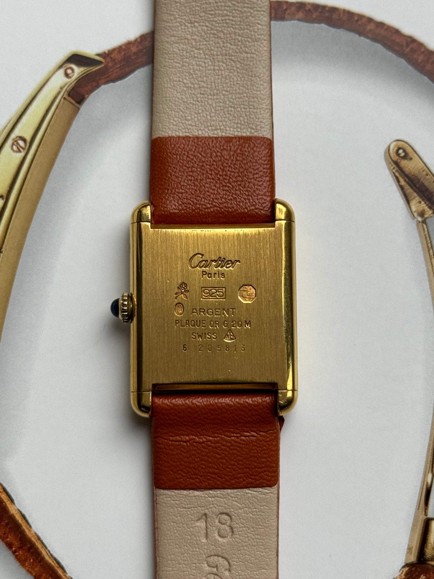 1990s Must de Cartier Tank Trinity Dial (Ref. 6)