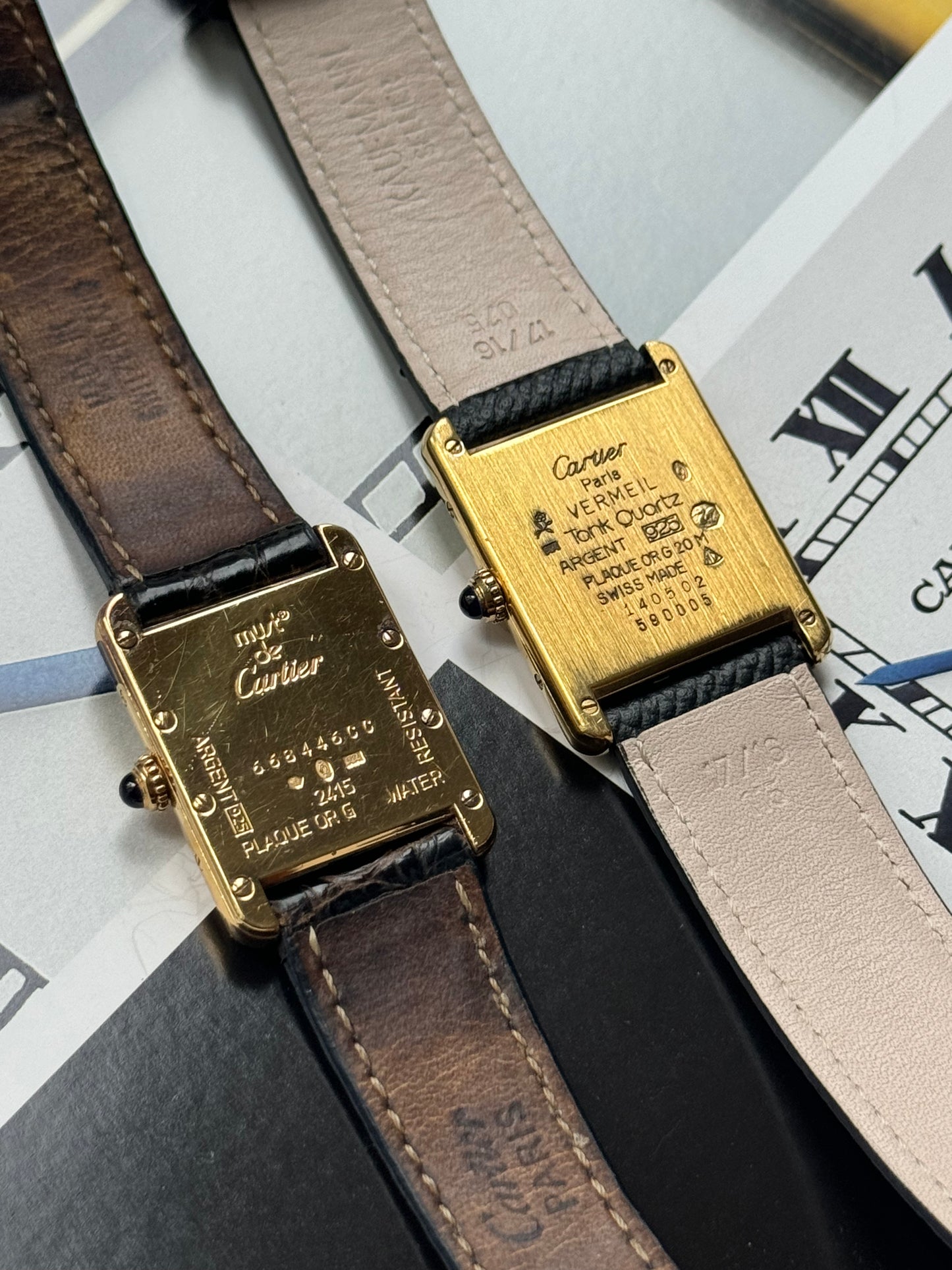 1990s Must de Cartier Tank Arabic Signature Dial (Ref. 2415)