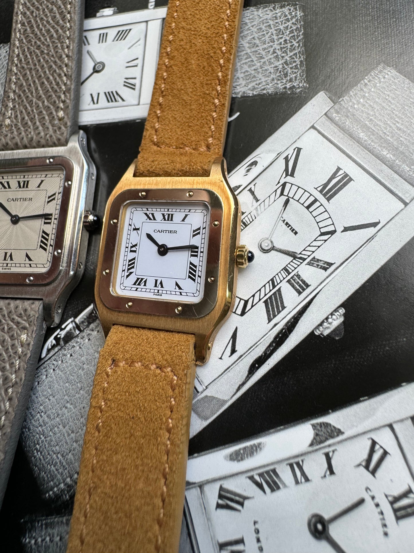 1980s Cartier Santos Dumont (Ref. 96062) Deux Ors Paris