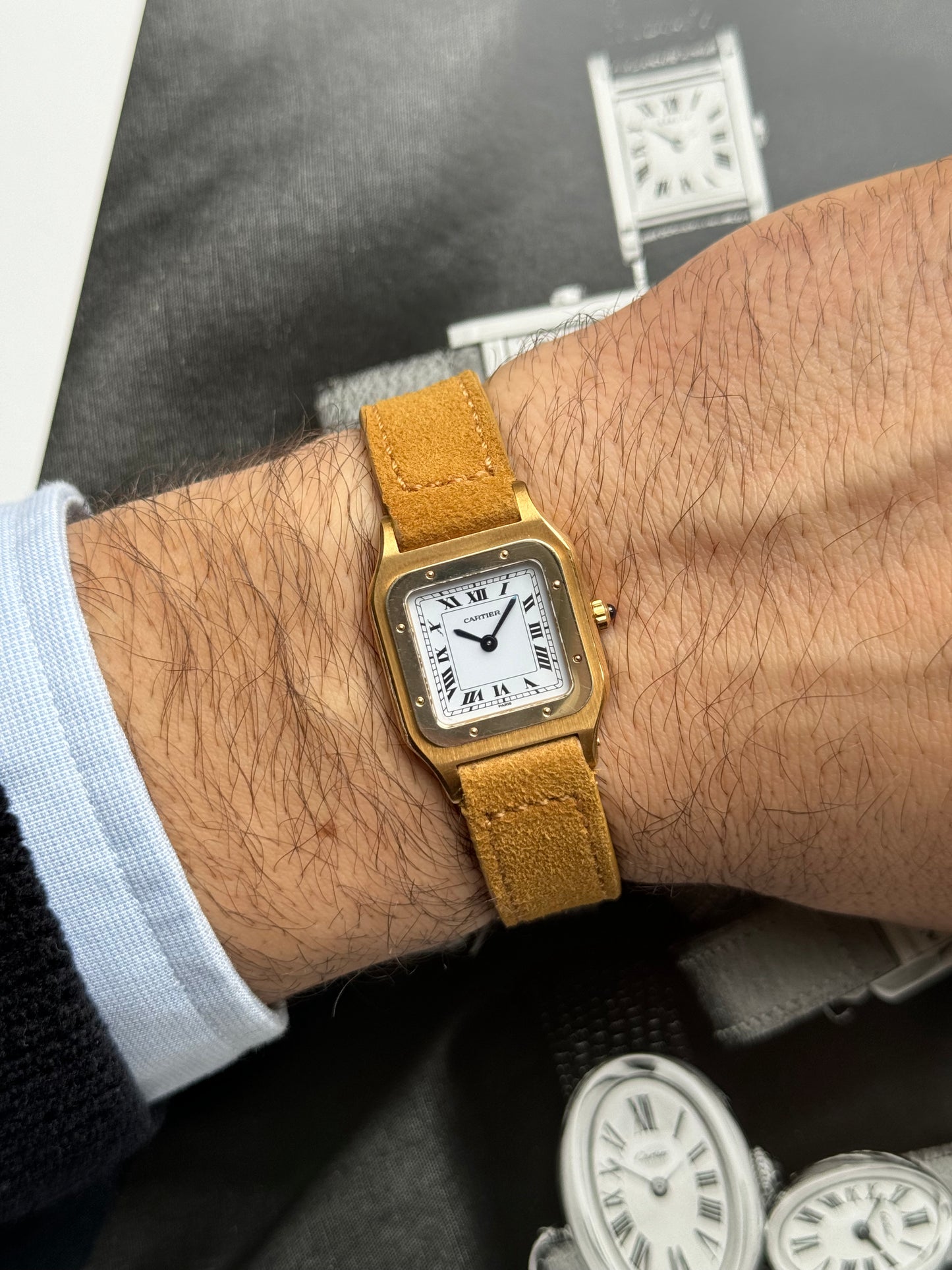 1980s Cartier Santos Dumont (Ref. 96062) Deux Ors Paris