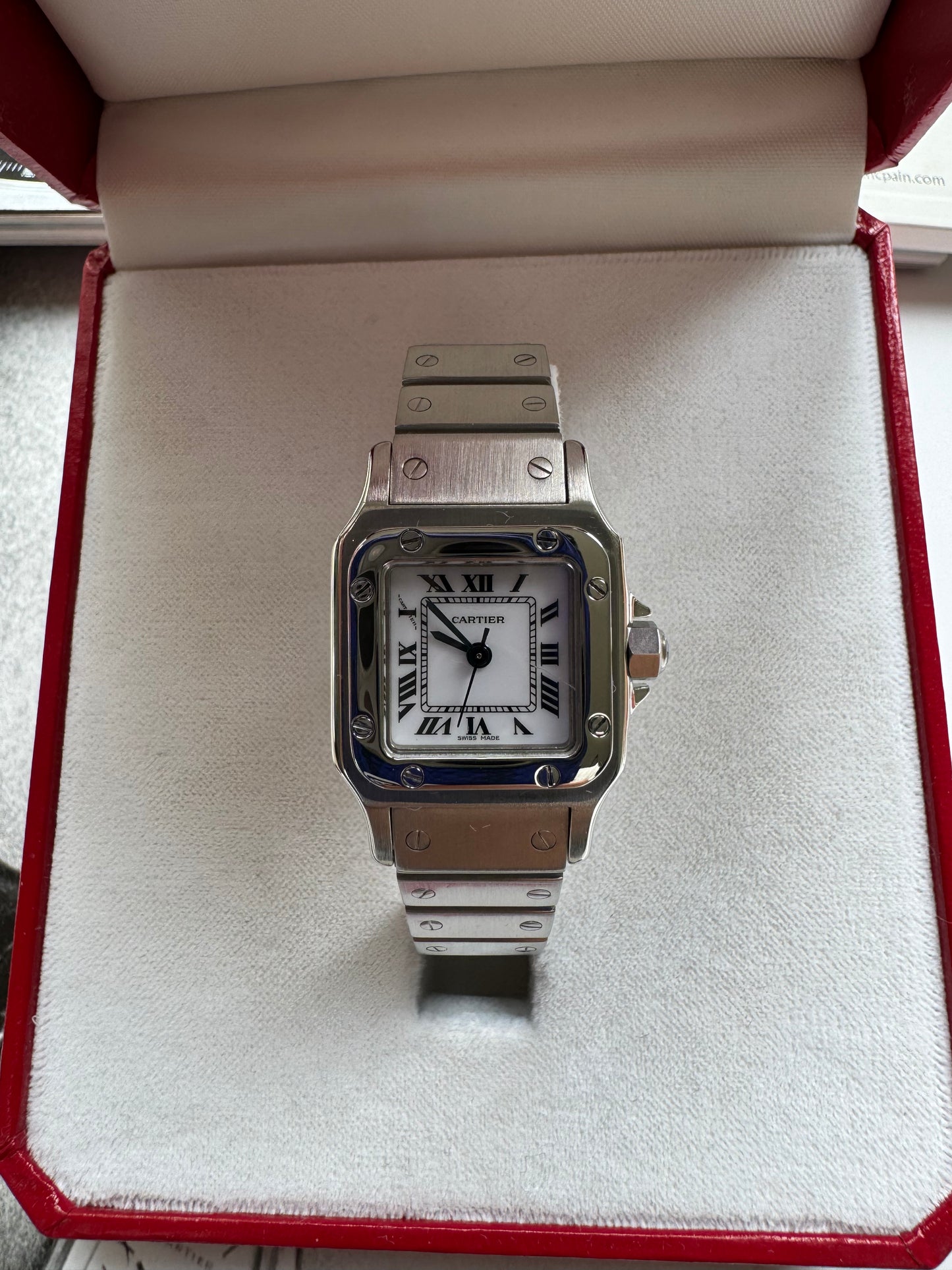 1990s Cartier Santos Carree (Ref. 0901) automatic movement